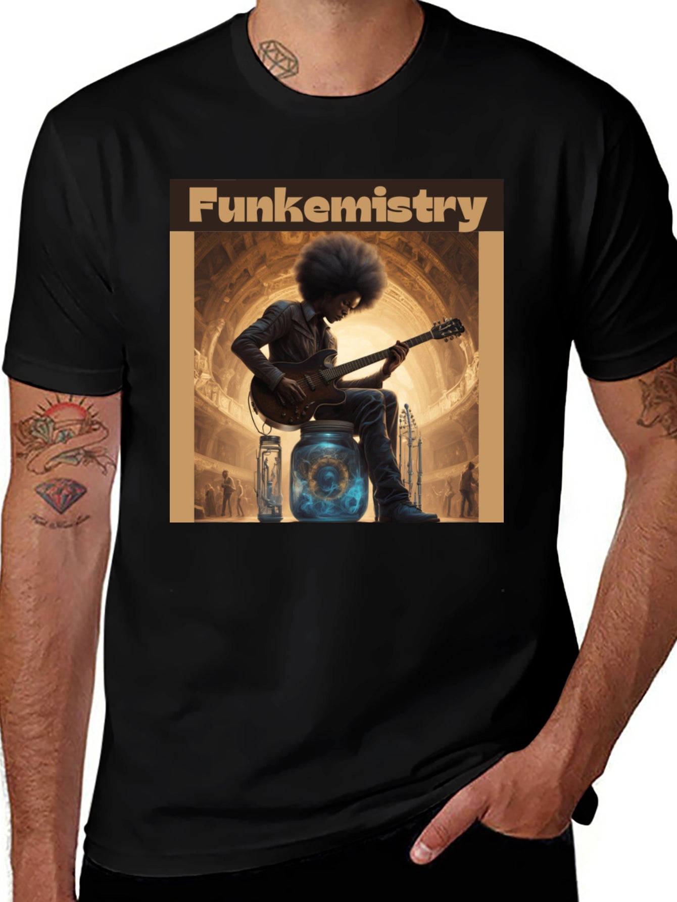 Funkemistry Graphic T-Shirt - Stylish Musician Design