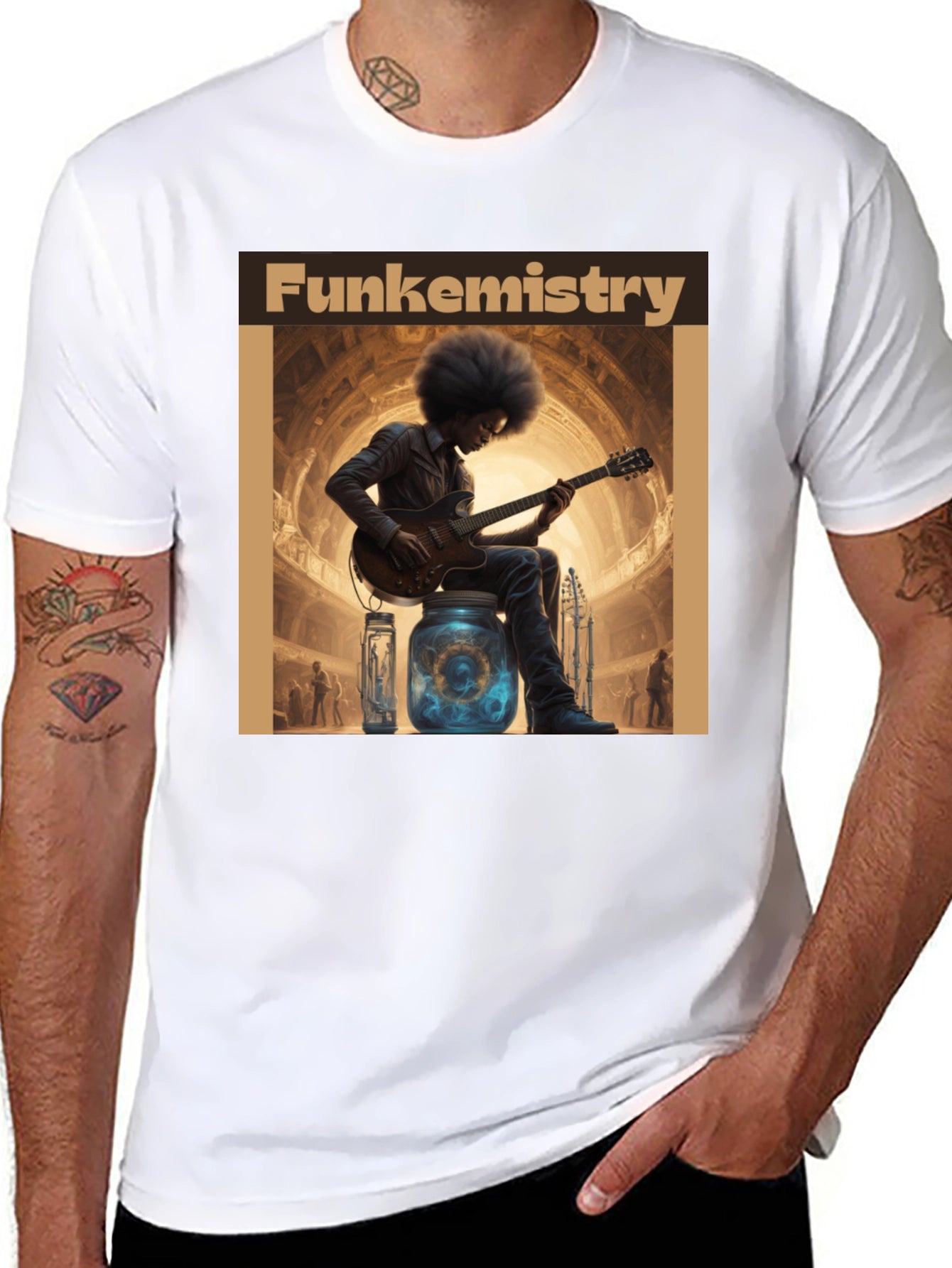 Funkemistry Graphic T-Shirt - Stylish Musician Design