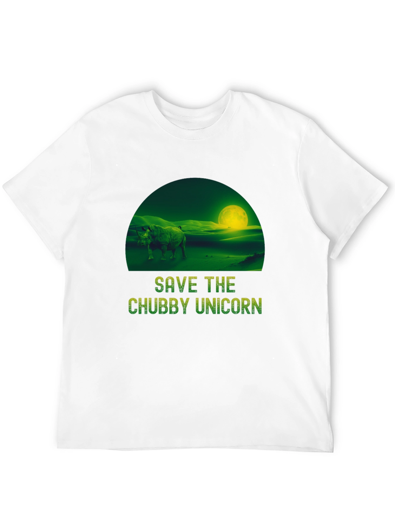 Save the Chubby Unicorn Graphic T-Shirt