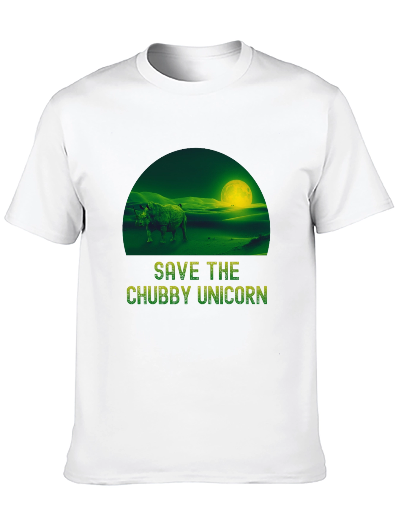 Save the Chubby Unicorn Graphic T-Shirt