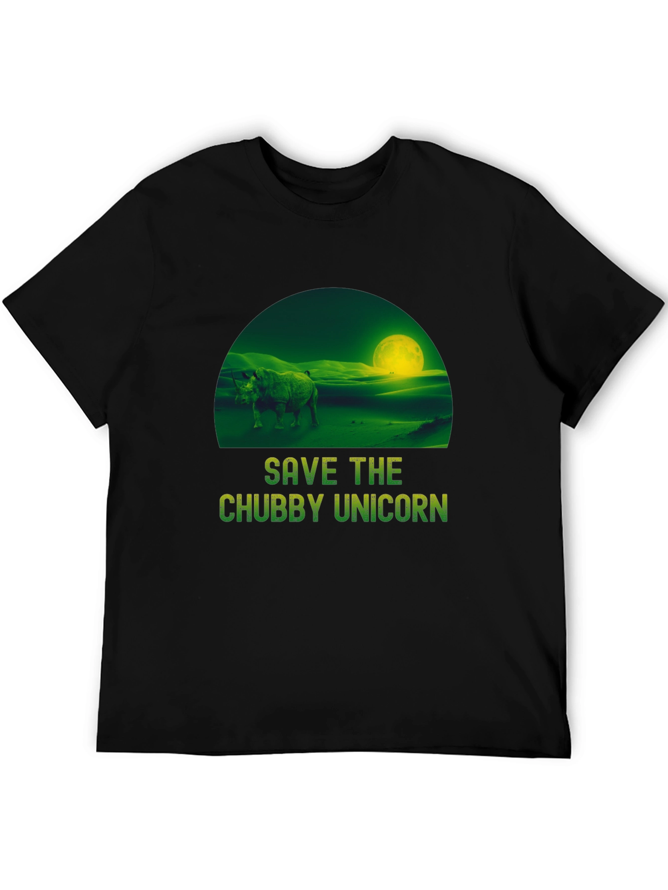 Save the Chubby Unicorn Graphic T-Shirt