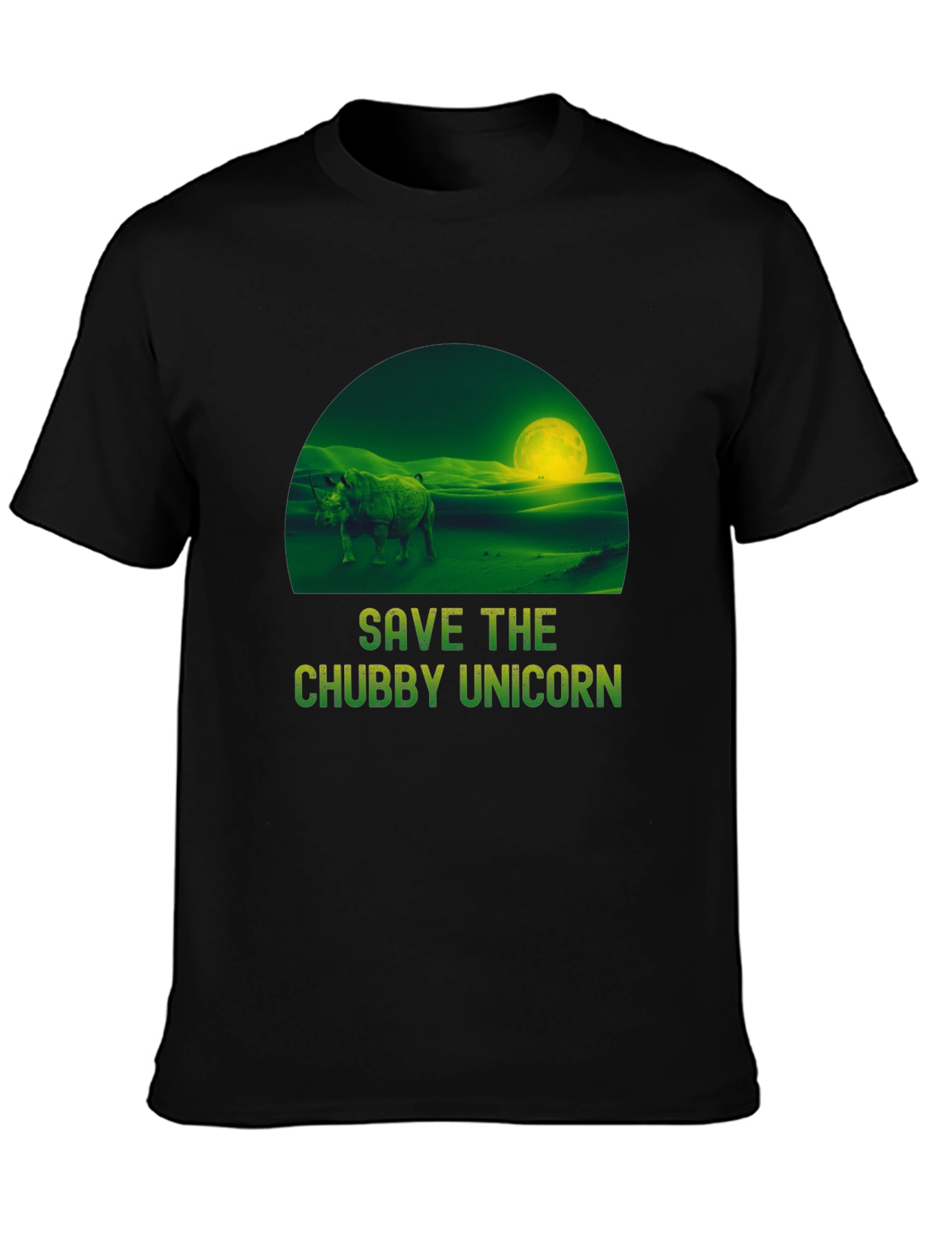 Save the Chubby Unicorn Graphic T-Shirt