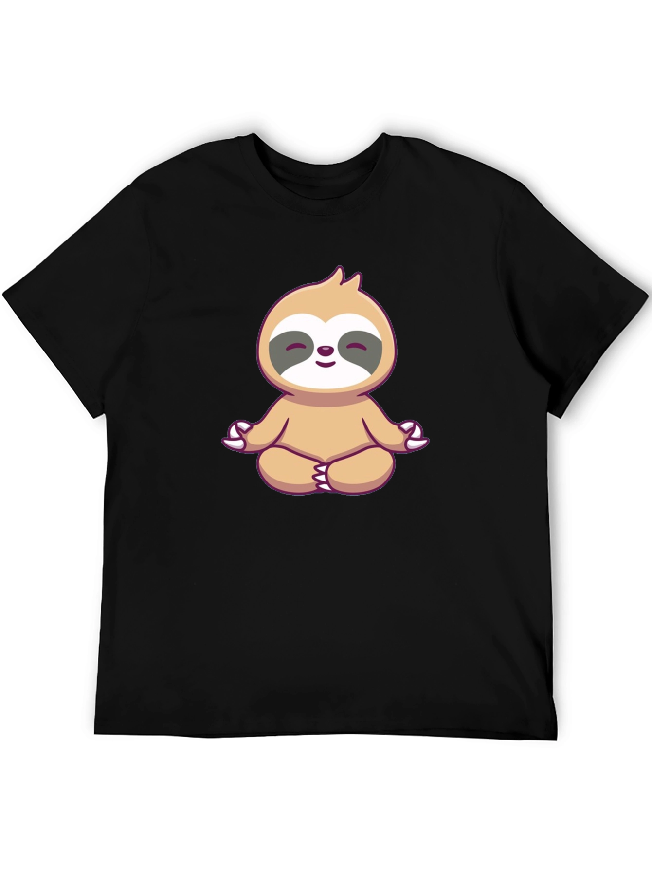 Meditating Sloth Graphic Tee - Zen Mode On!