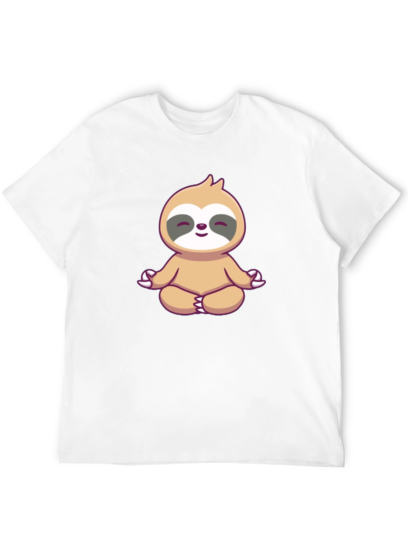 Meditating Sloth Graphic Tee - Zen Mode On!