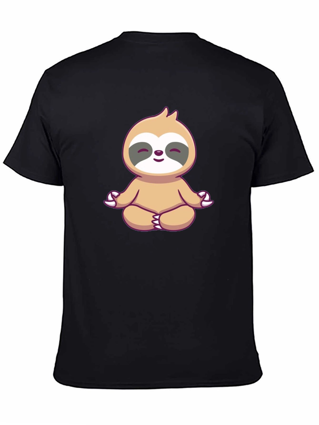 Meditating Sloth Graphic Tee - Zen Mode On!