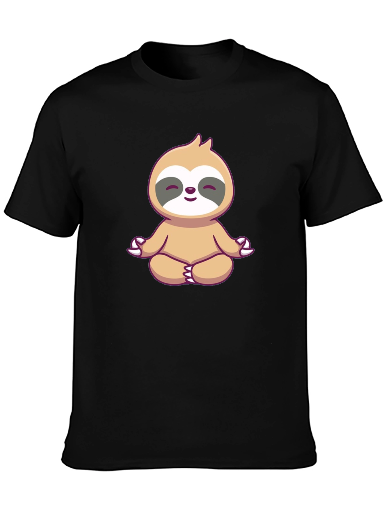 Meditating Sloth Graphic Tee - Zen Mode On!