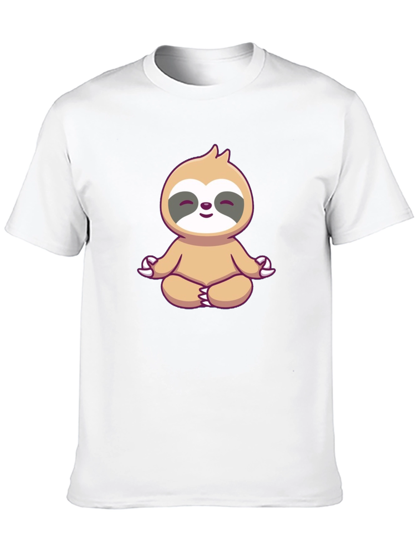 Meditating Sloth Graphic Tee - Zen Mode On!