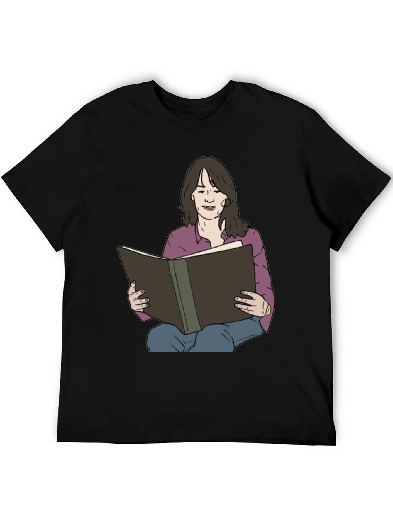 Woman Reading Book Graphic Tee