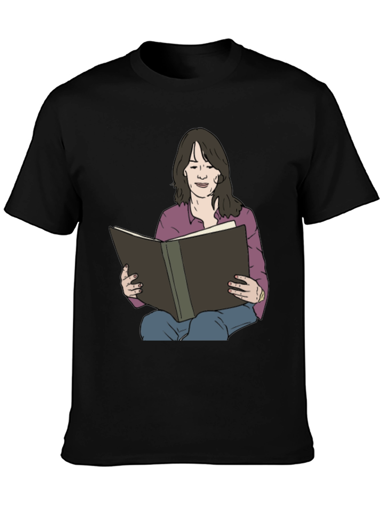 Woman Reading Book Graphic Tee