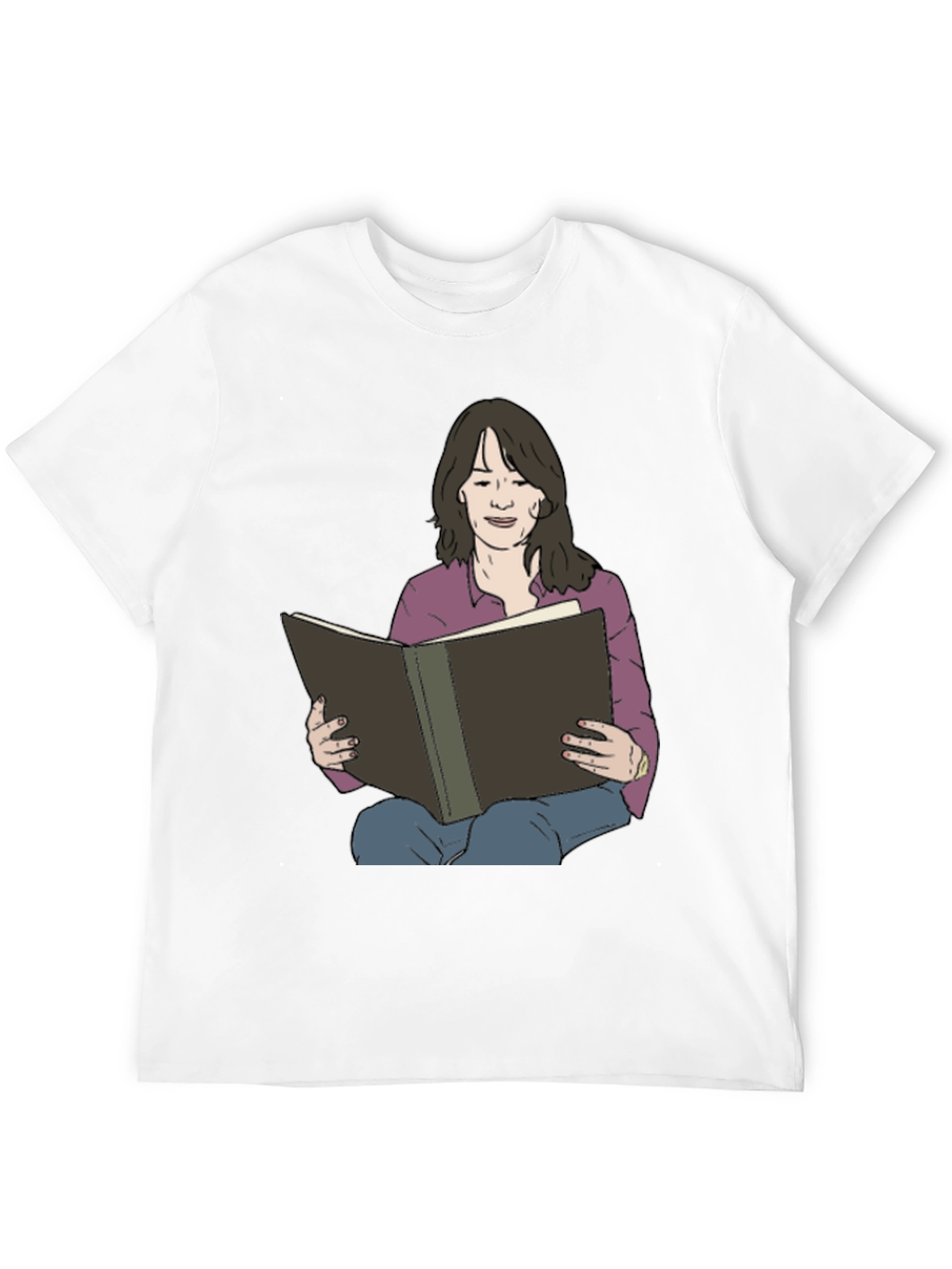 Woman Reading Book Graphic Tee