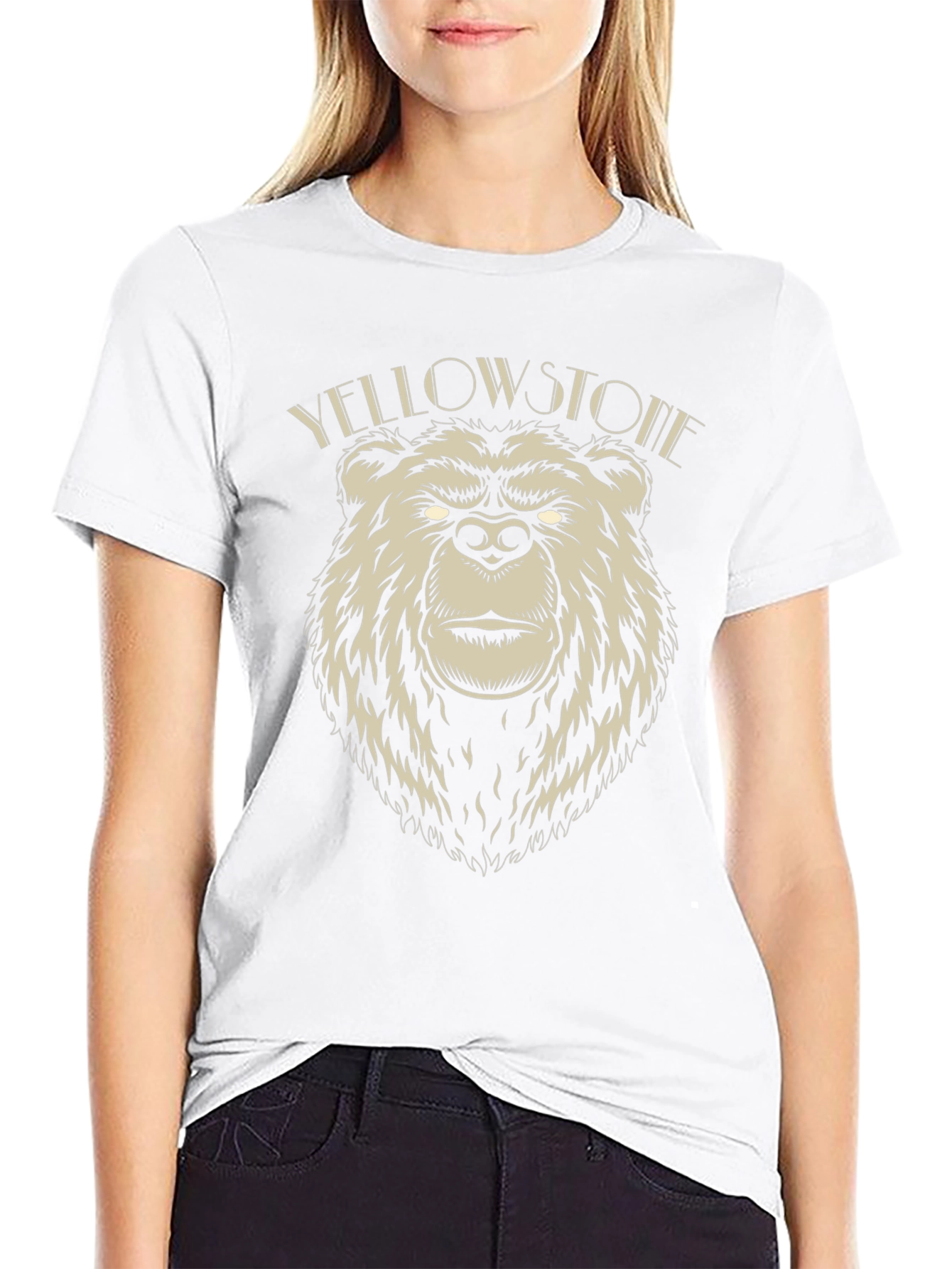 Yellowstone Bear T-Shirt - Black Graphic Tee