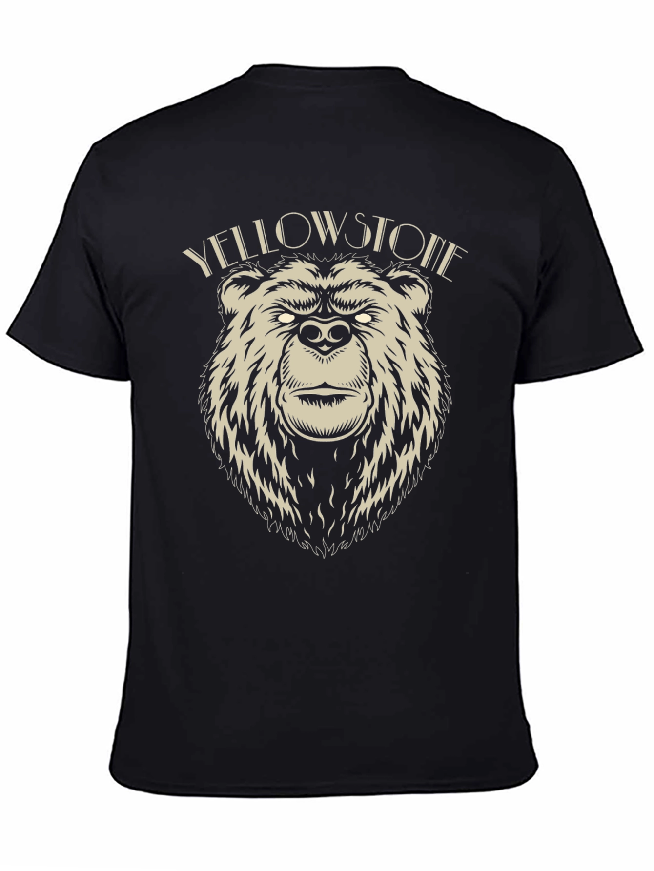 Yellowstone Bear T-Shirt - Black Graphic Tee