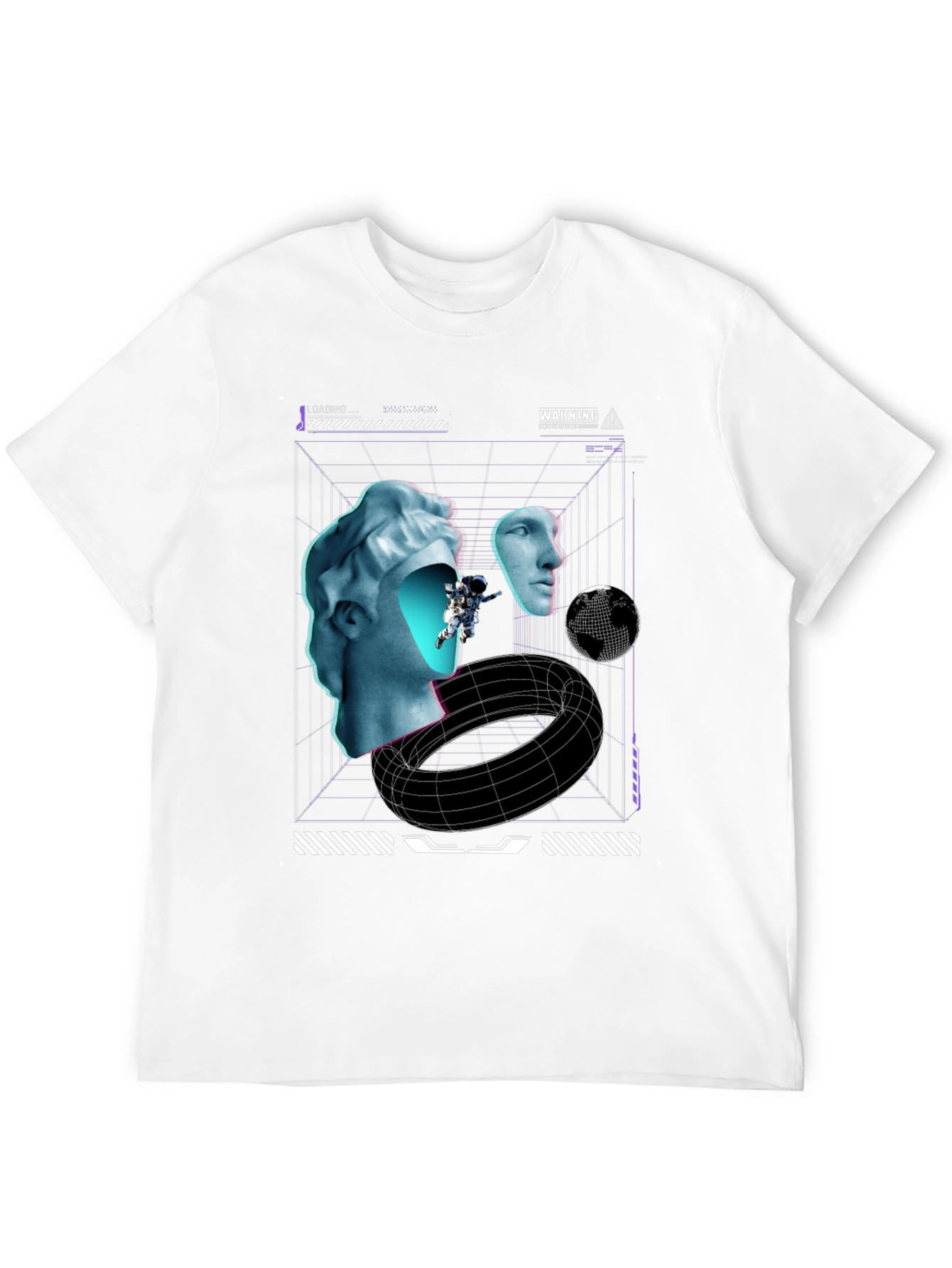 Cyberpunk Sculpture Black T-Shirt