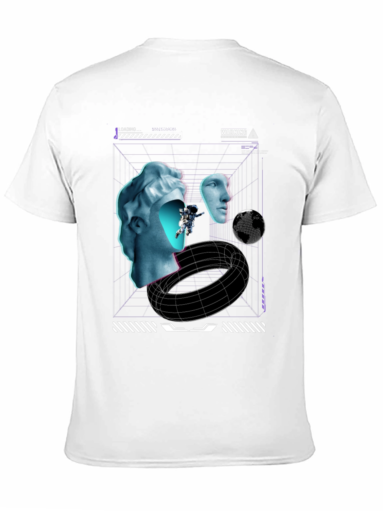 Cyberpunk Sculpture Black T-Shirt