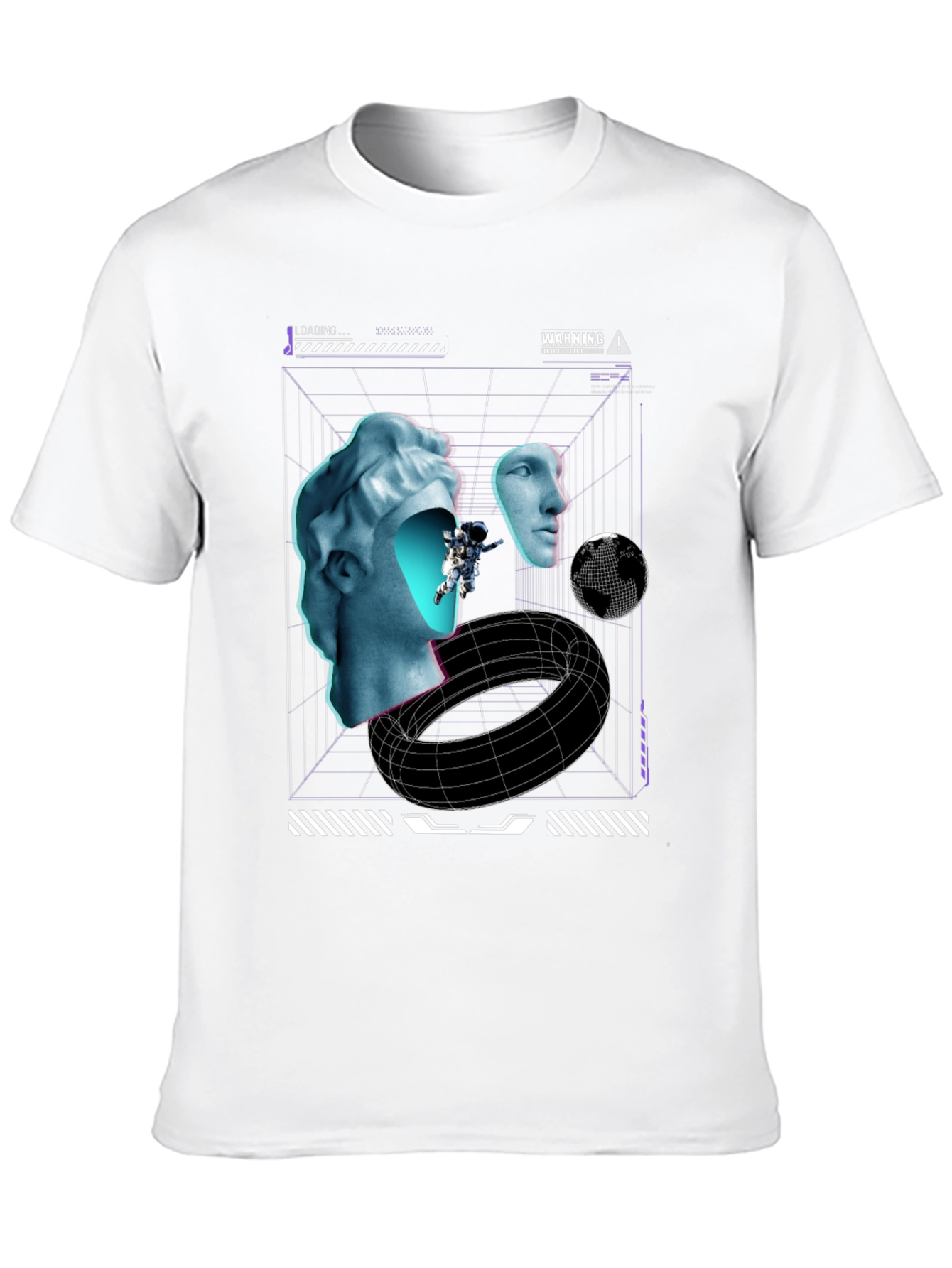 Cyberpunk Sculpture Black T-Shirt