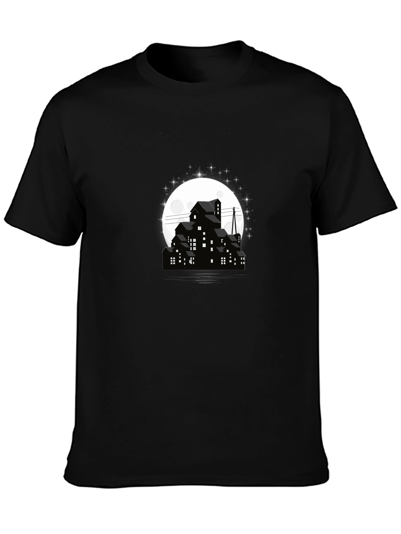 Moonlit City T-Shirt - Dark and Stylish