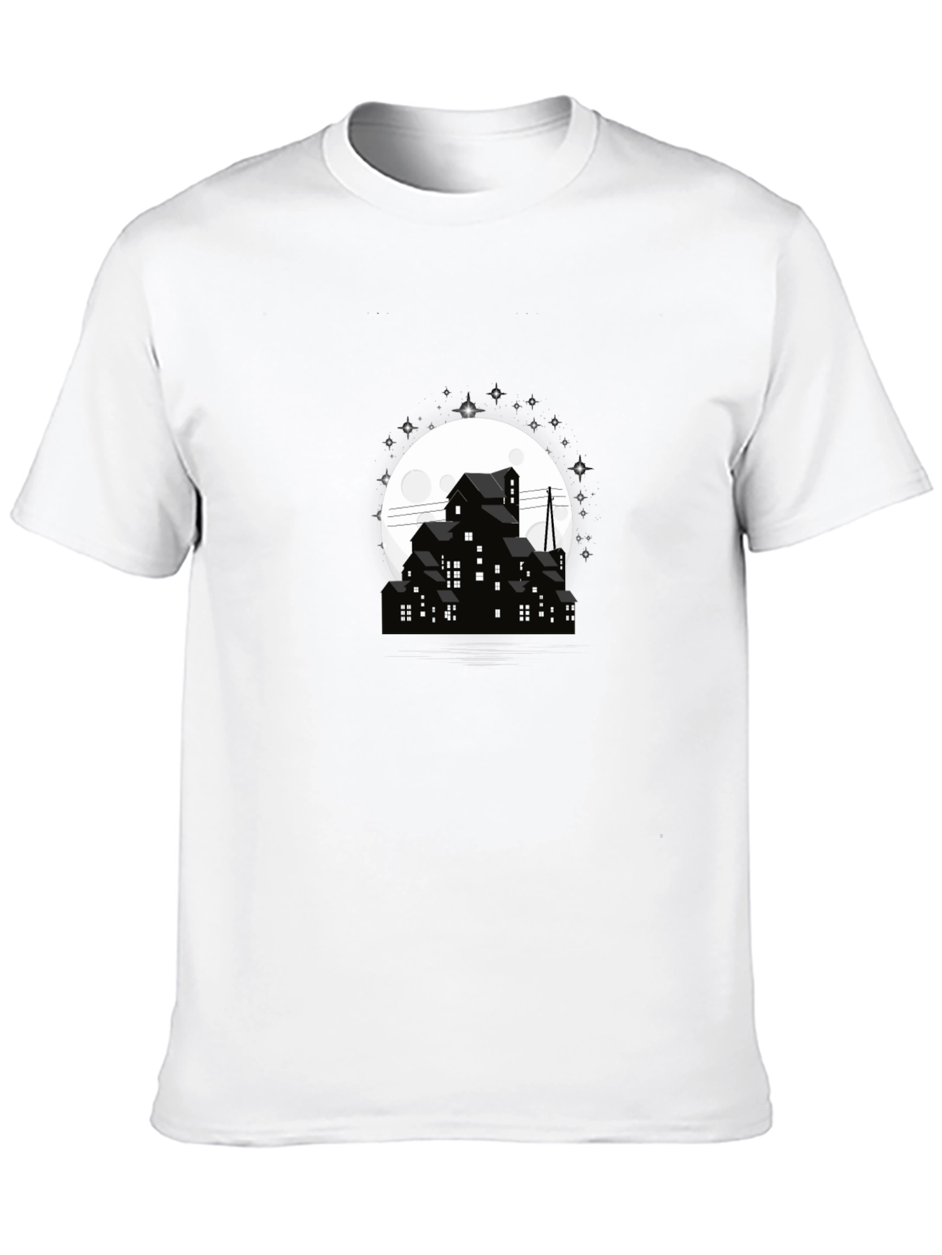 Moonlit City T-Shirt - Dark and Stylish