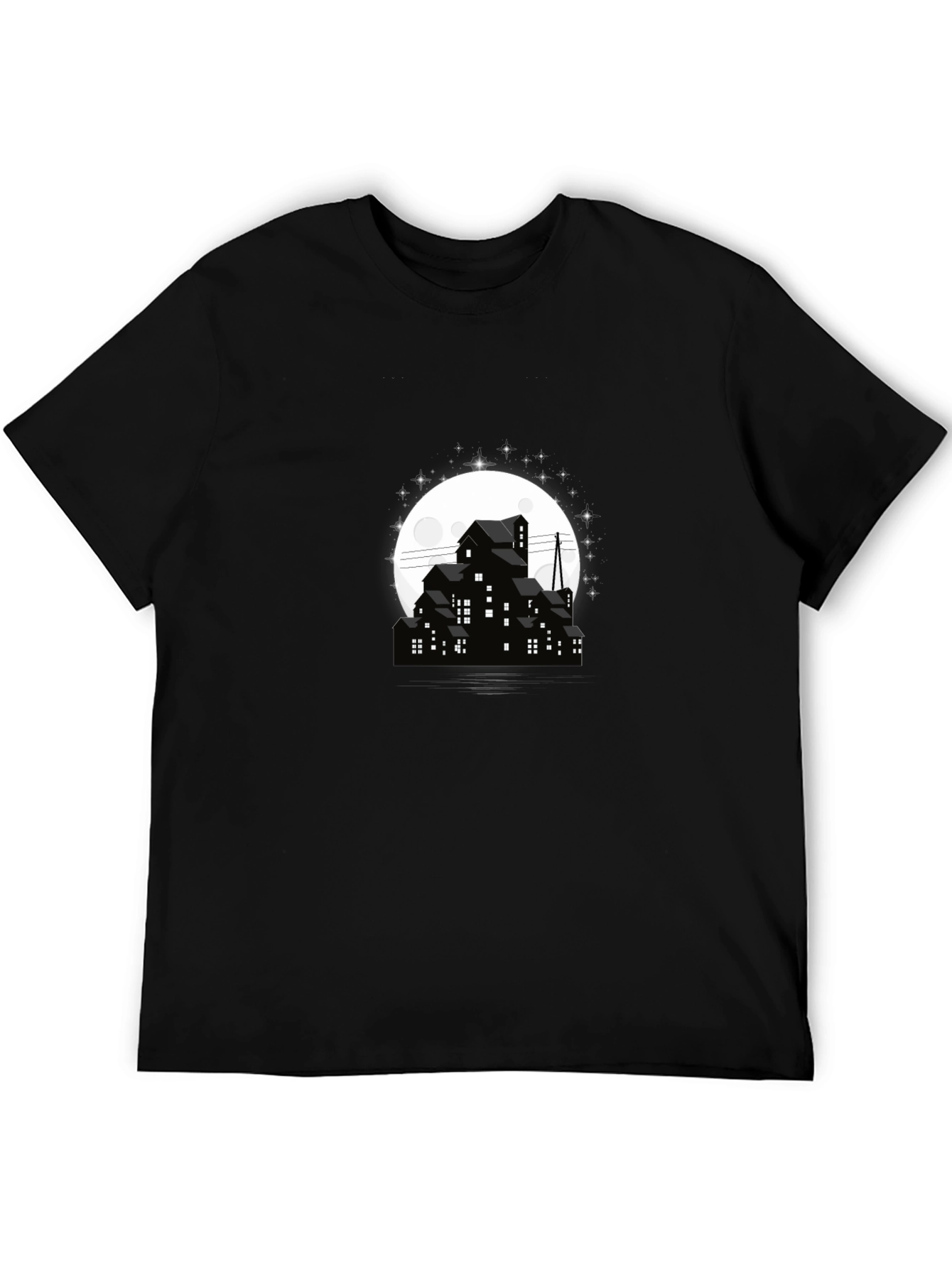 Moonlit City T-Shirt - Dark and Stylish