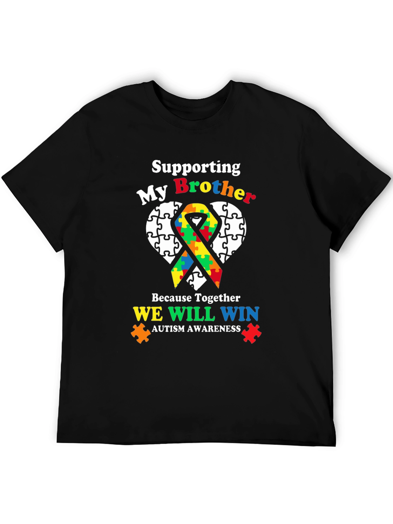Supporting My Brother Autism Awareness T-Shirt