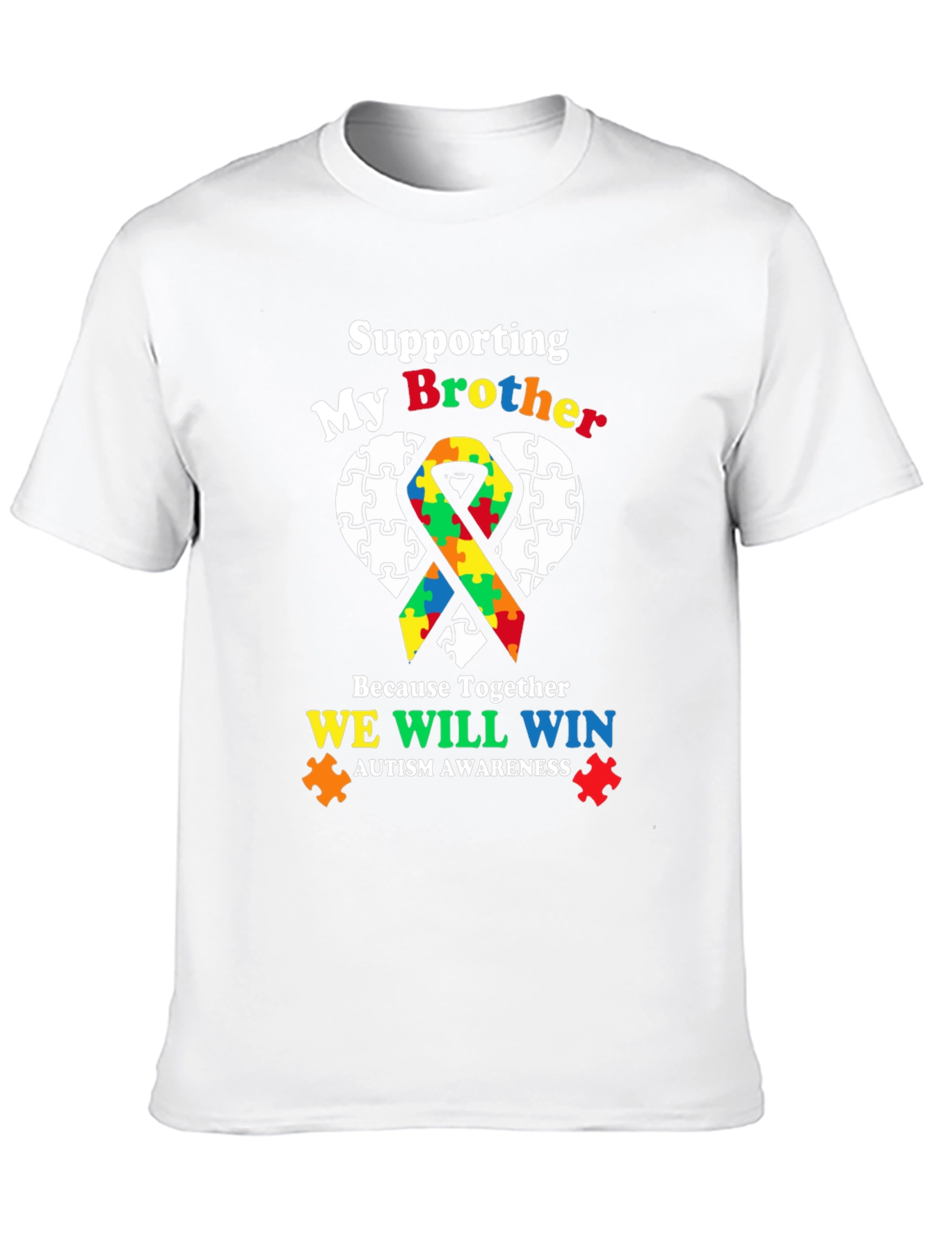 Supporting My Brother Autism Awareness T-Shirt