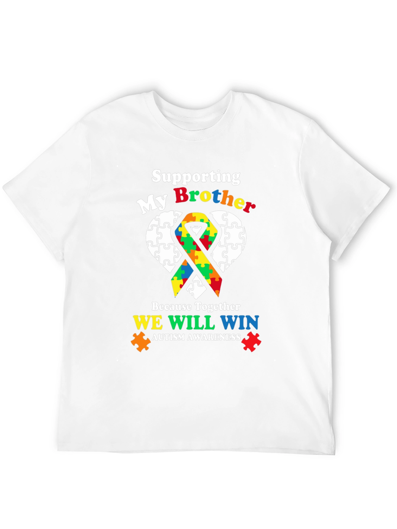 Supporting My Brother Autism Awareness T-Shirt