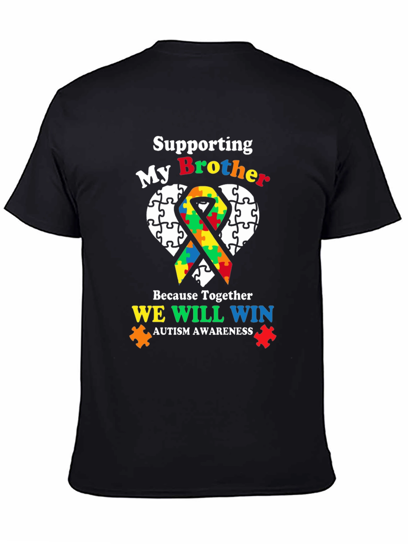 Supporting My Brother Autism Awareness T-Shirt