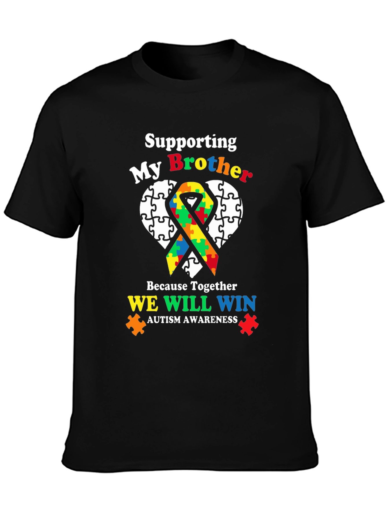 Supporting My Brother Autism Awareness T-Shirt