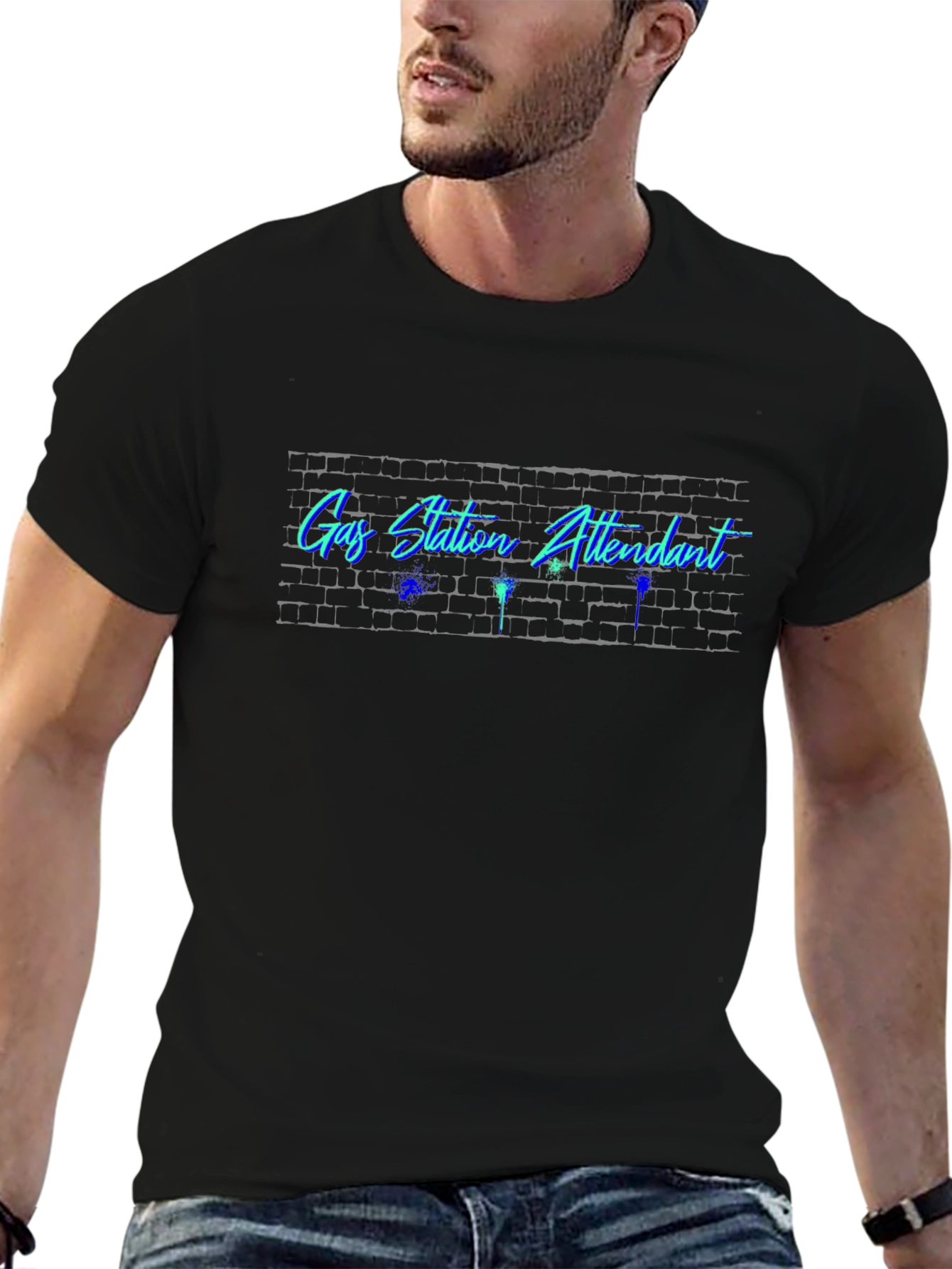 Gas Station Attendant Graphic Tee