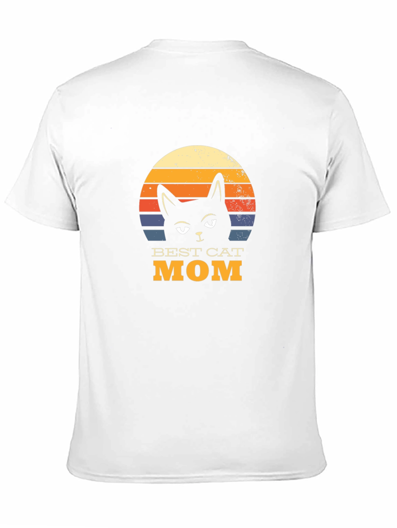 Best Cat Mom T-Shirt - Retro Style