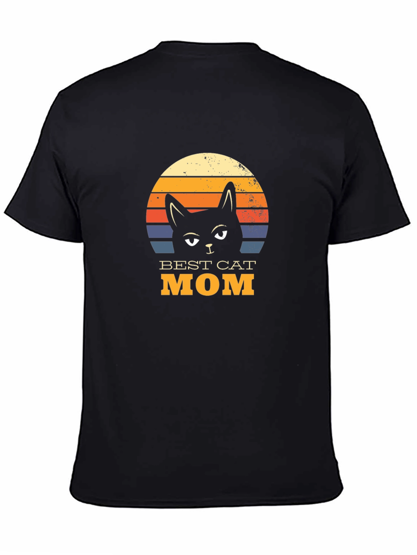 Best Cat Mom T-Shirt - Retro Style