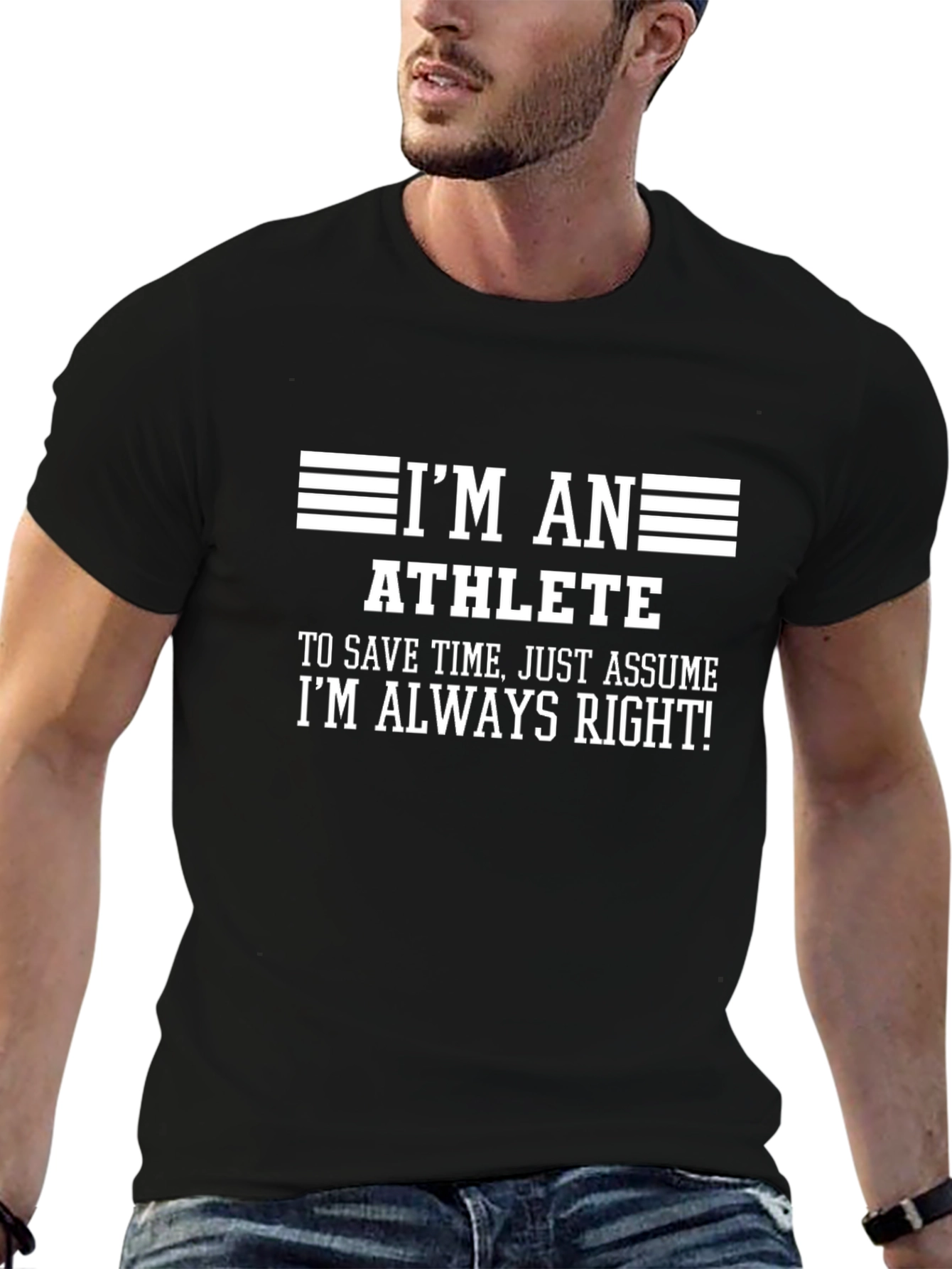 Athlete Funny Graphic T-Shirt - Always Right Tee