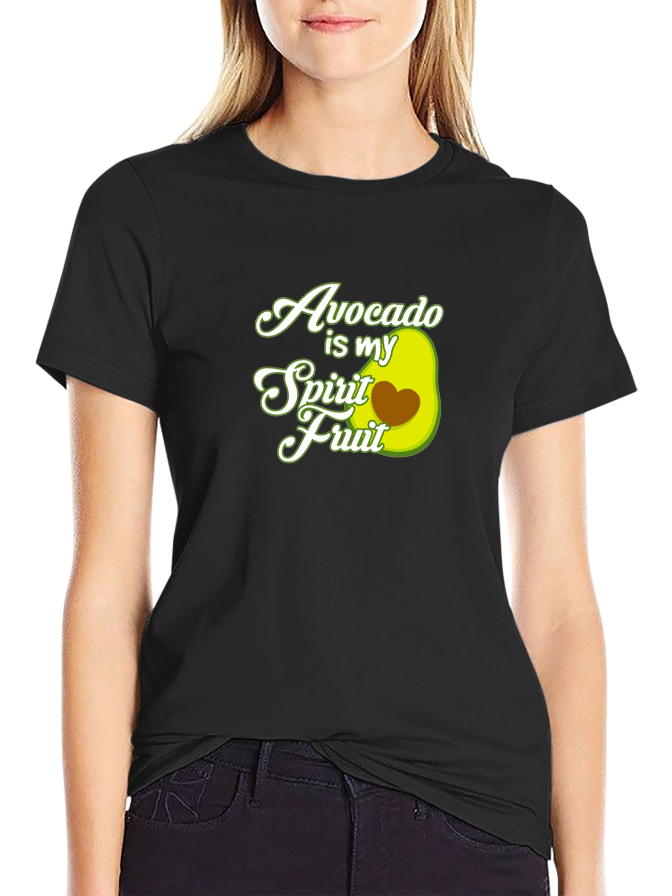 Avocado Is My Spirit Fruit Graphic T-Shirt