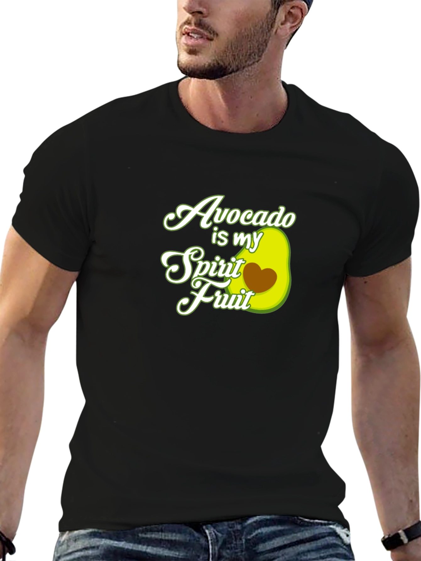 Avocado Is My Spirit Fruit Graphic T-Shirt