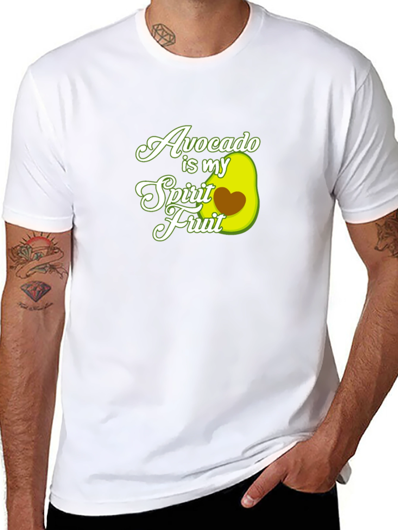 Avocado Is My Spirit Fruit Graphic T-Shirt
