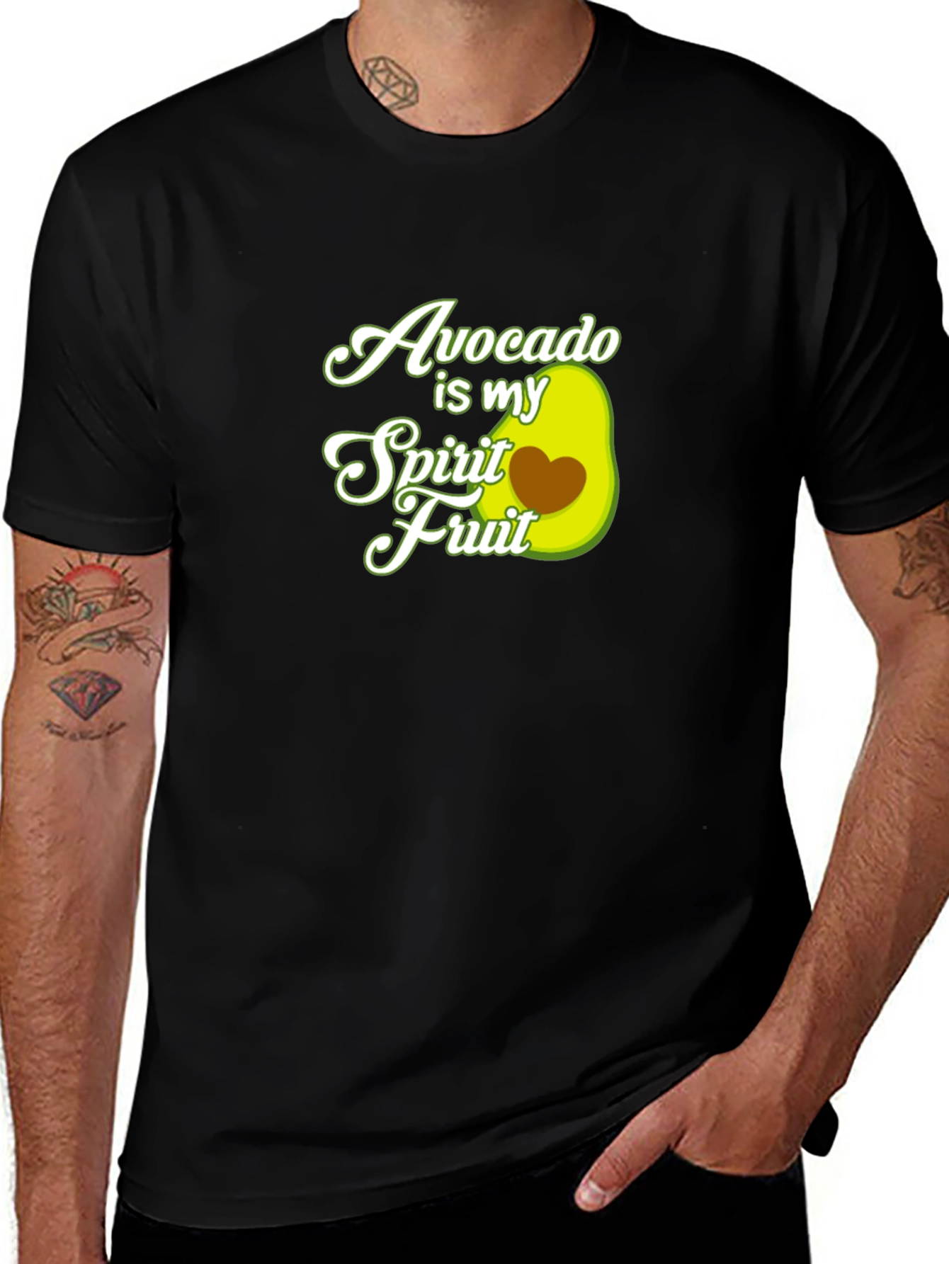 Avocado Is My Spirit Fruit Graphic T-Shirt