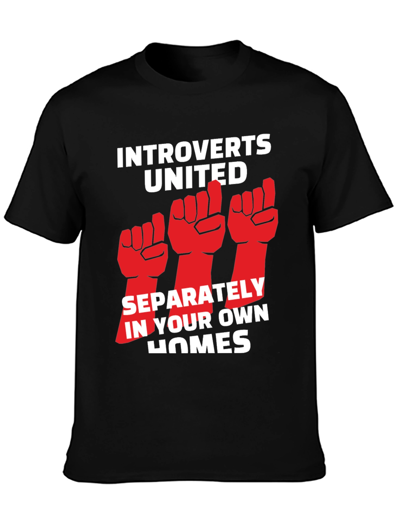 Introverts United T-Shirt: Funny Social Distancing Tee