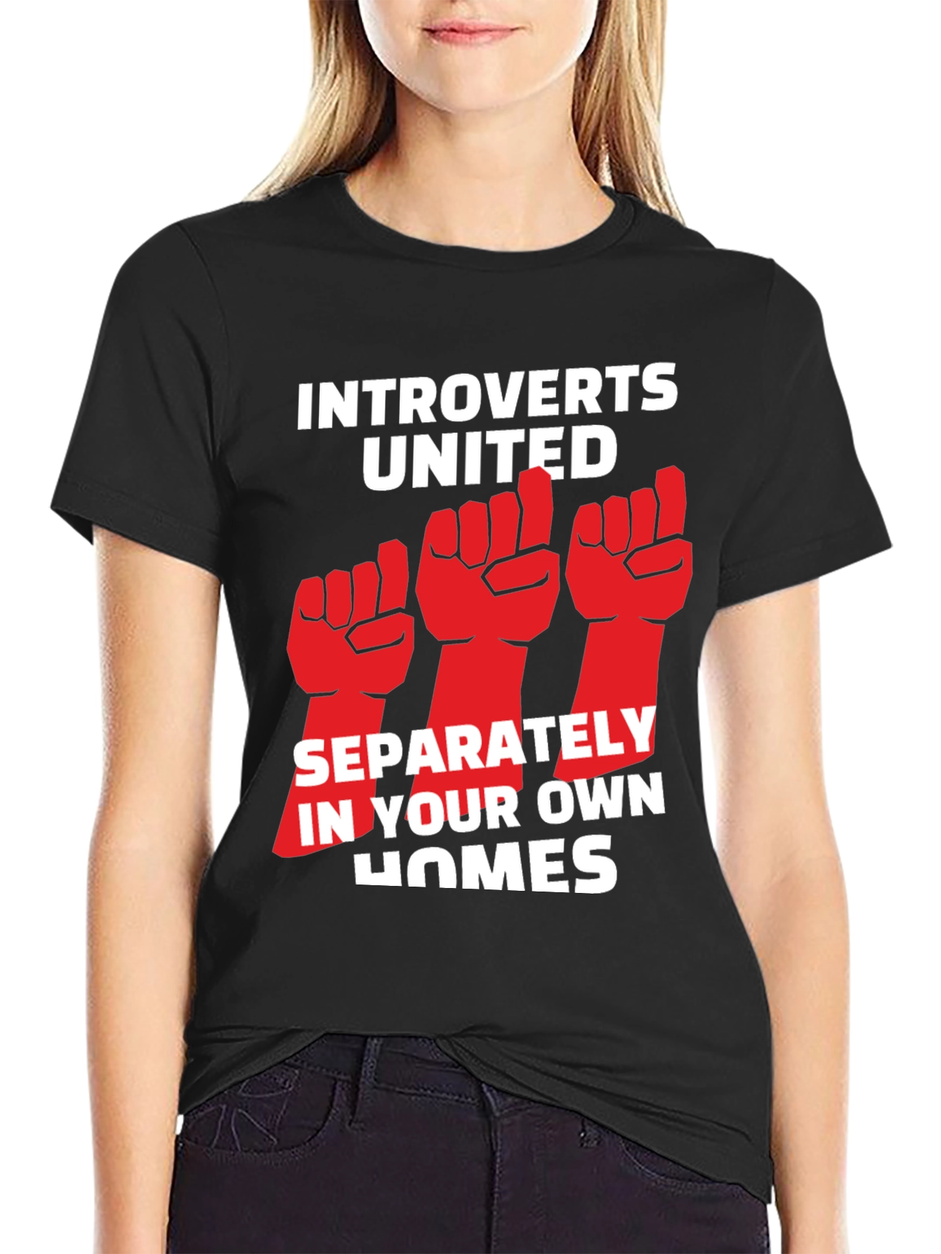 Introverts United T-Shirt: Funny Social Distancing Tee