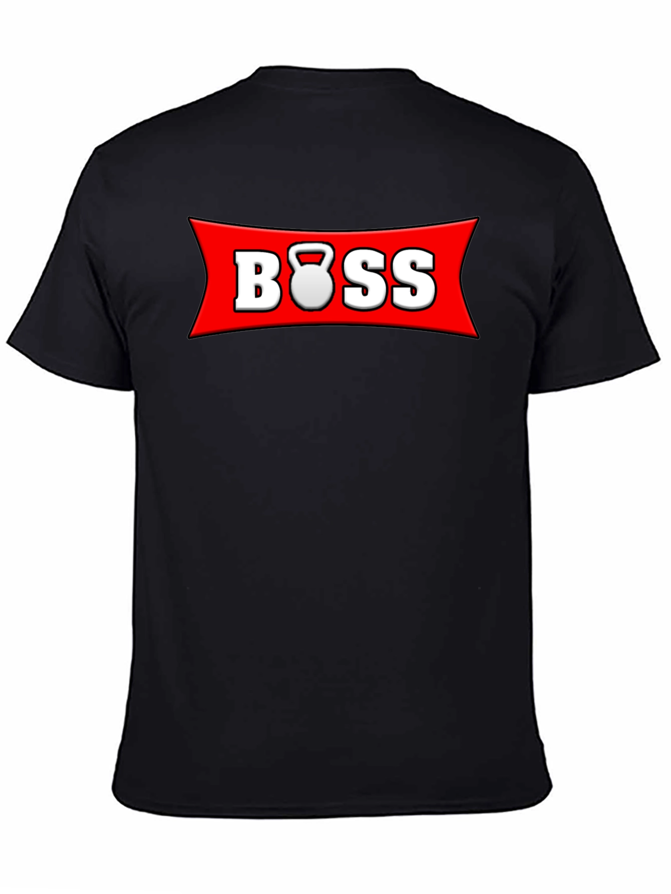 Black BOSS Kettlebell T-Shirt - Gym Workout Motivation