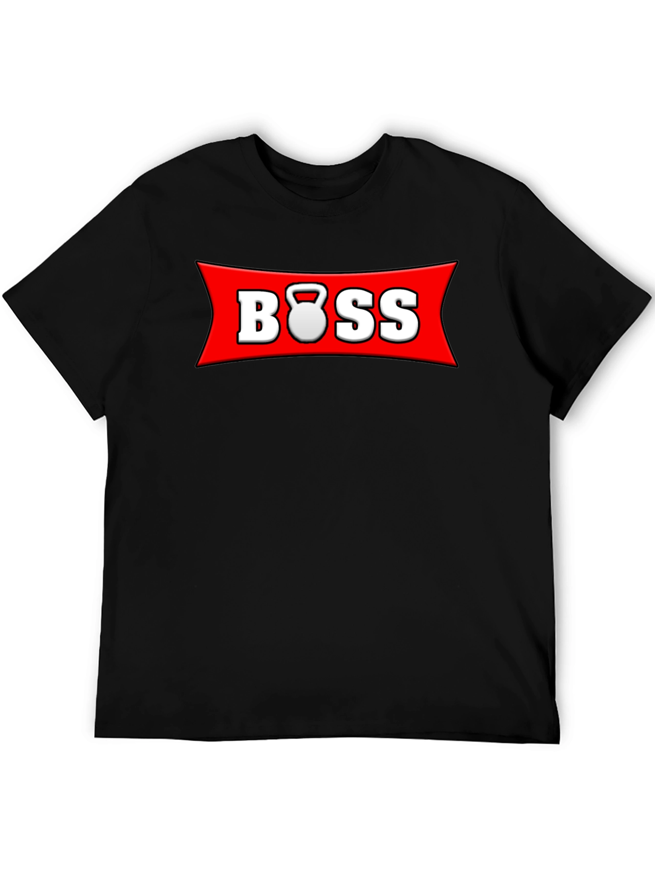 Black BOSS Kettlebell T-Shirt - Gym Workout Motivation