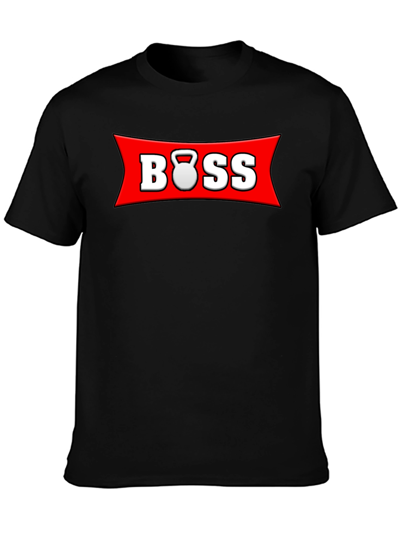 Black BOSS Kettlebell T-Shirt - Gym Workout Motivation