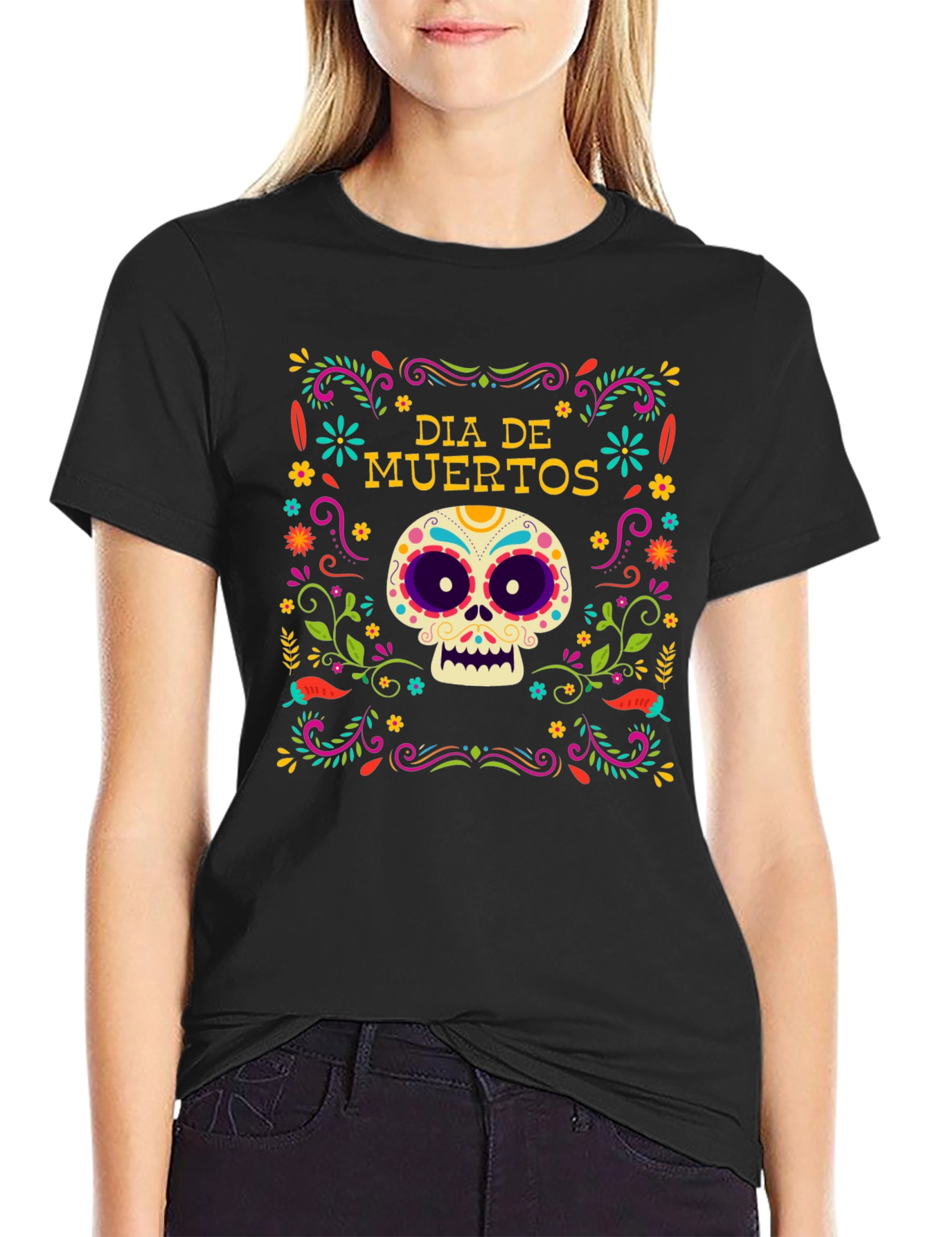 Dia de Muertos Skull T-Shirt
