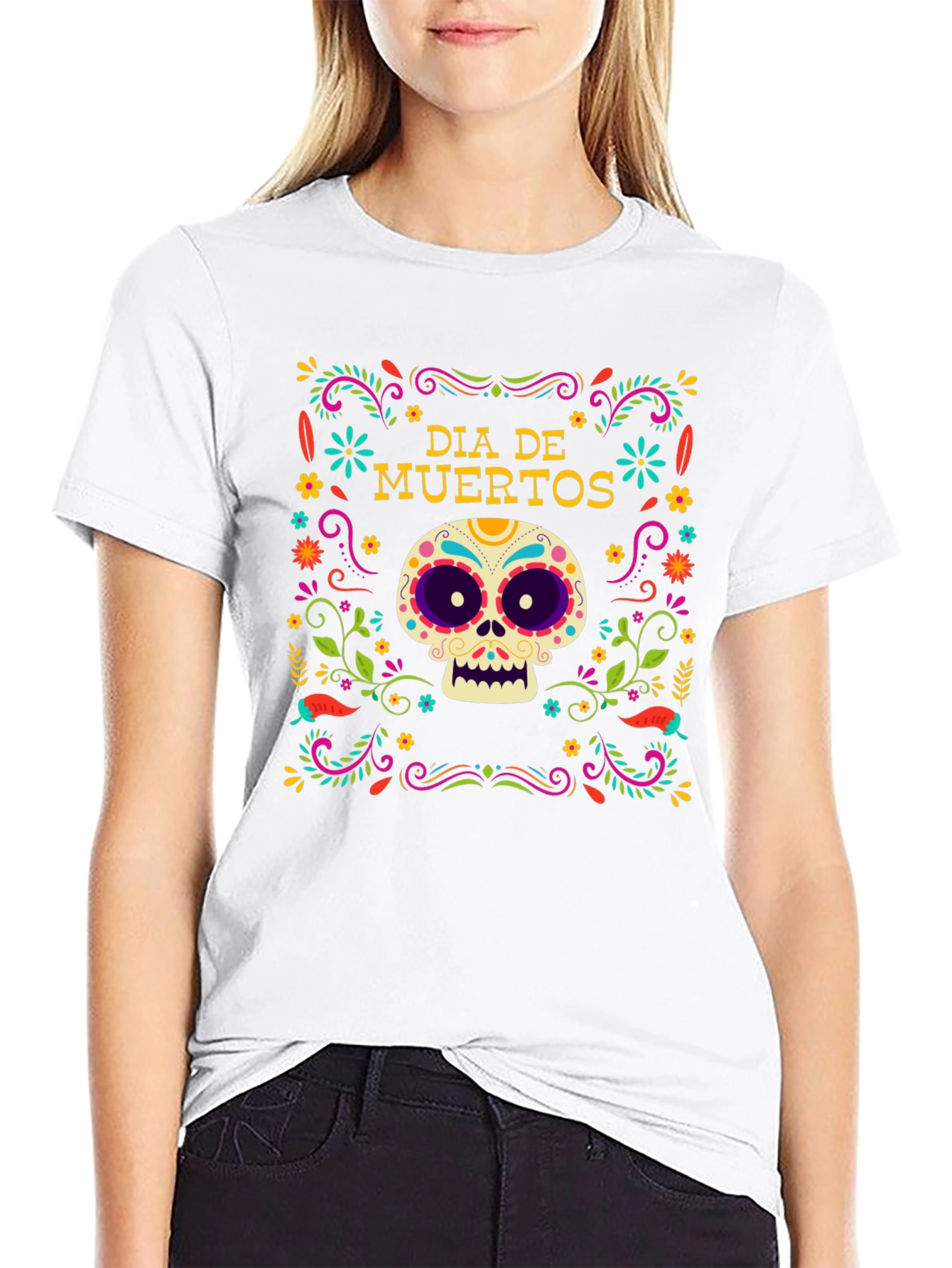 Dia de Muertos Skull T-Shirt