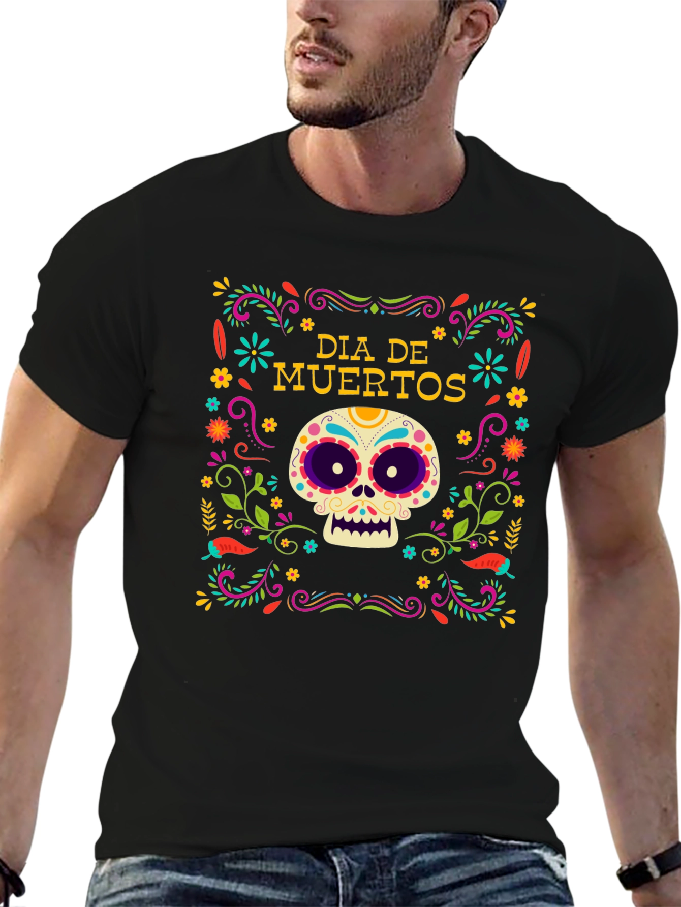Dia de Muertos Skull T-Shirt