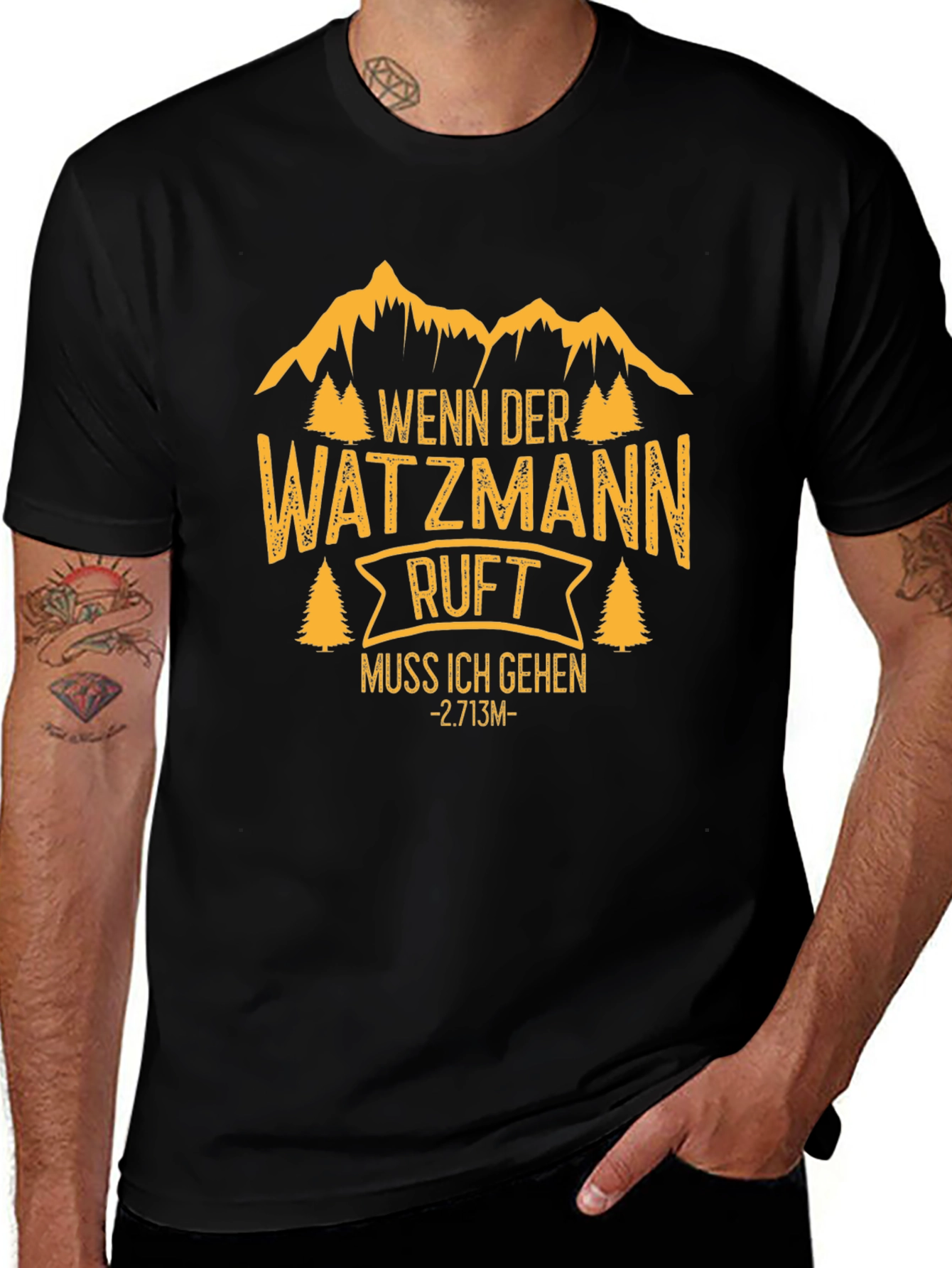 Watzmann Calls T-Shirt - Mountain Adventure Tee