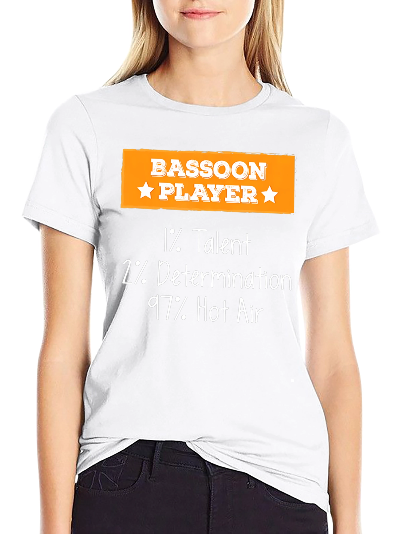 Bassoon Player Funny T-Shirt - 1% Talent 2% Determination