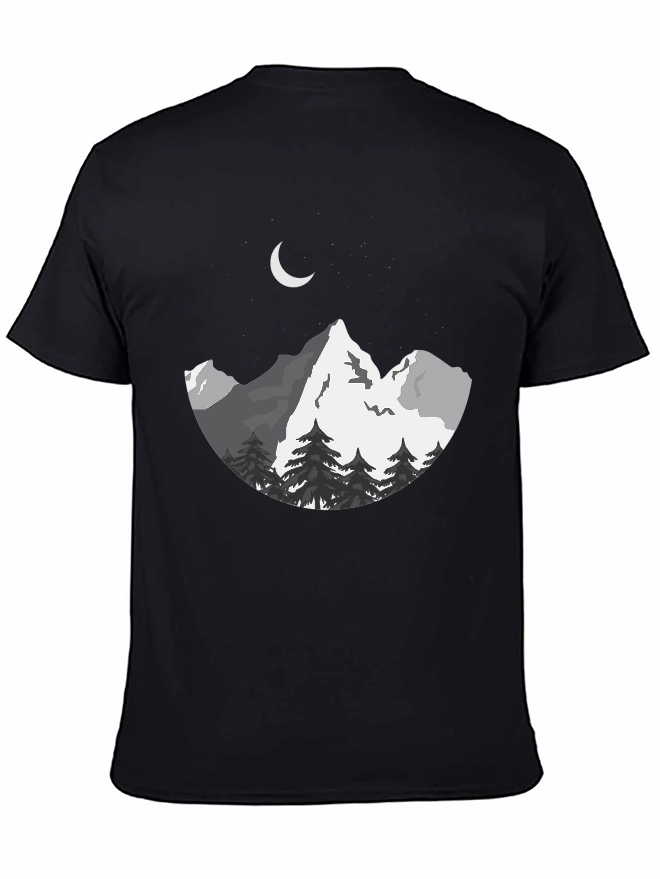 Mountainscape Graphic Tee - Black