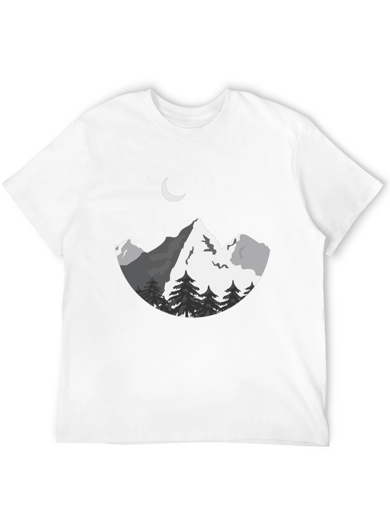 Mountainscape Graphic Tee - Black