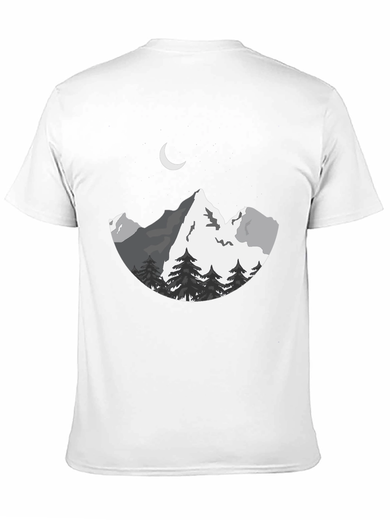 Mountainscape Graphic Tee - Black