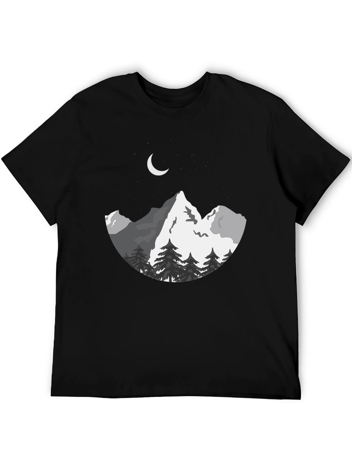 Mountainscape Graphic Tee - Black