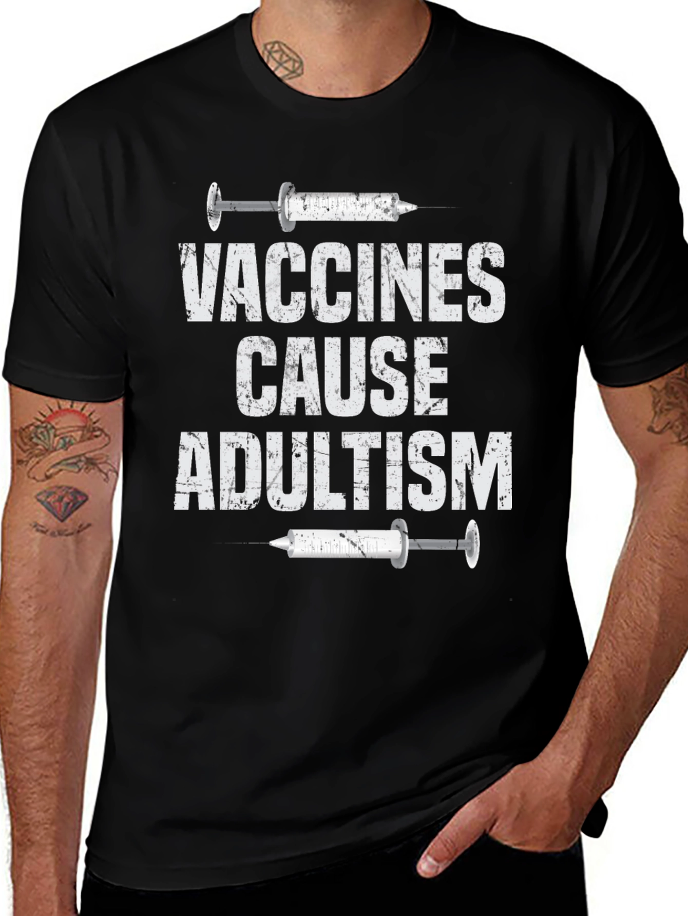 Vaccines Cause Adultism Graphic Tee